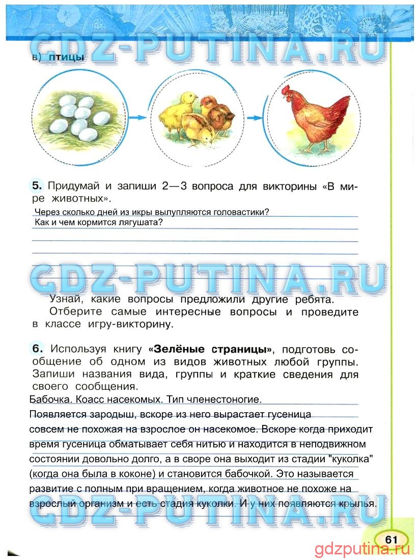 Гдз проверь себя (страница 46) окружающий мир учебник 4 класс часть 1, плешаков (школа россии)