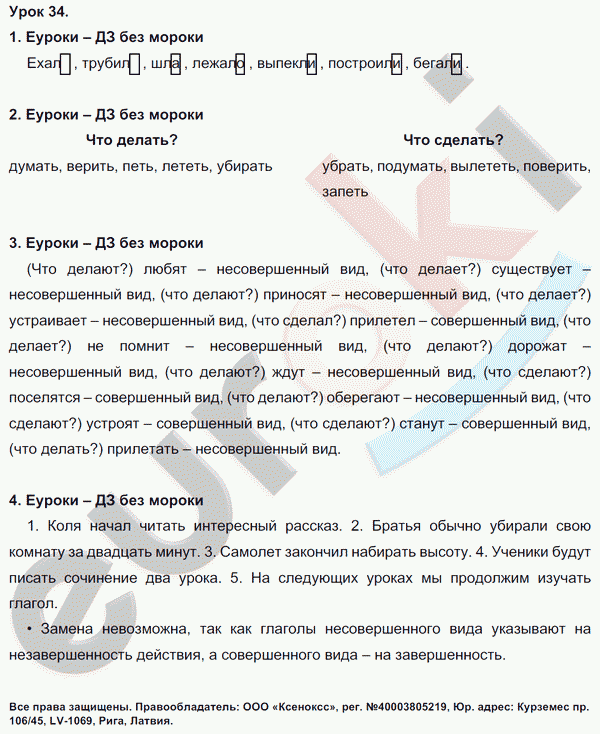 Решебник к учебному пособию: русский язык 4 класс иванов, кузнецова, петленко - учебник