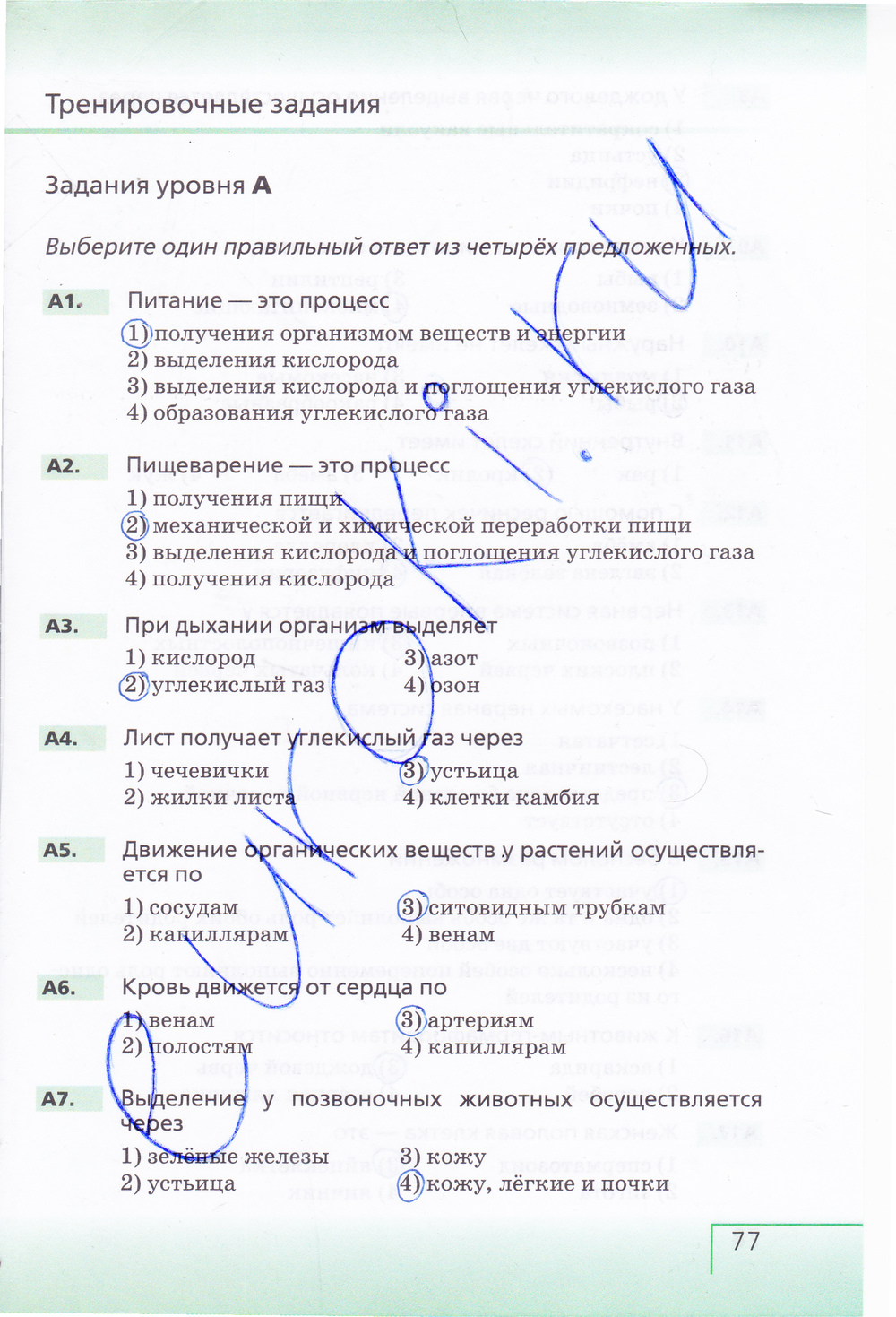 Тест по биологии строение и функции органоидов клетки 10 класс
