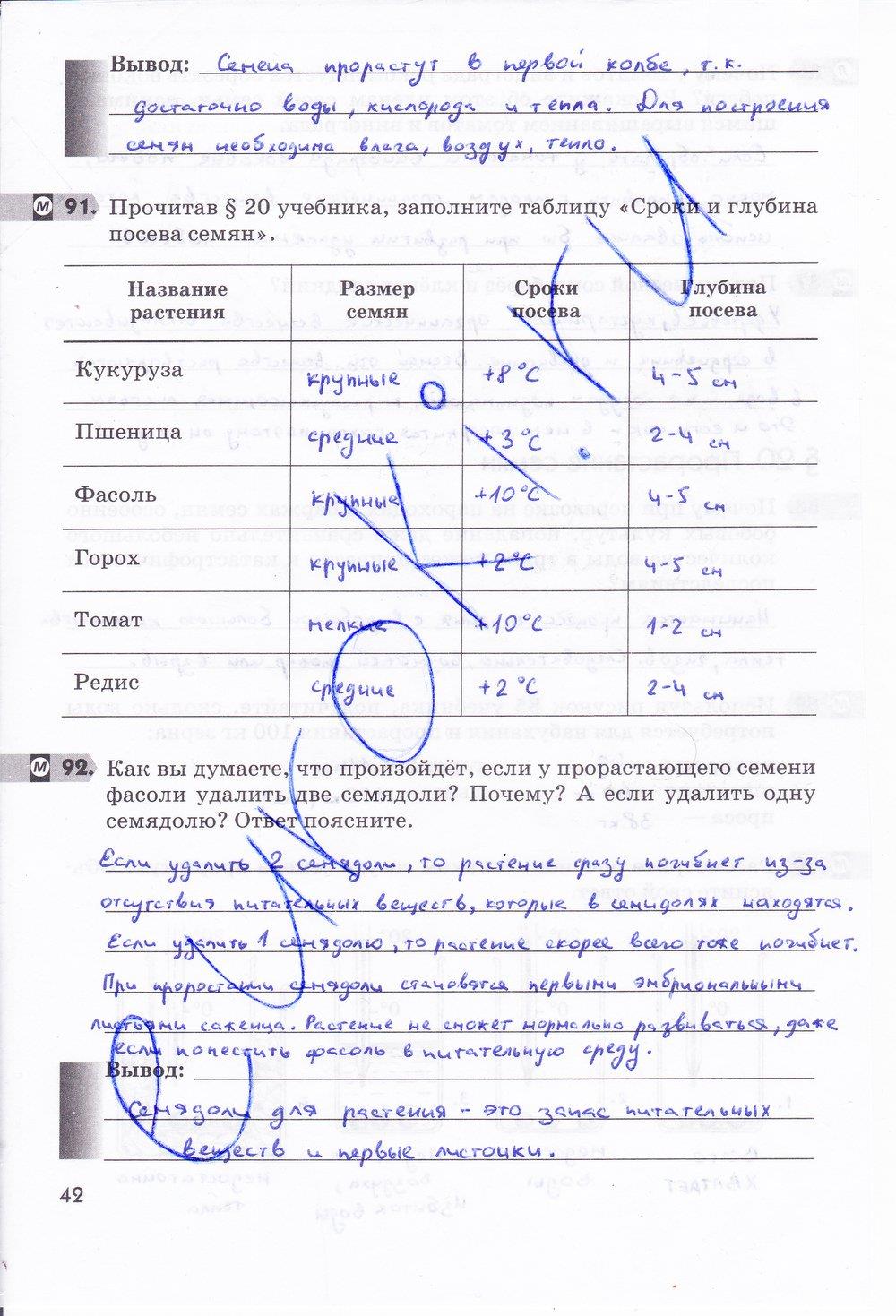 Плоды, 6 класс
