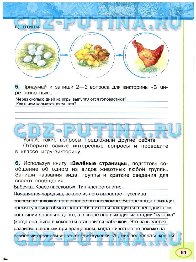 Гдз окружающий мир 4 класс 2 часть учебник плешаков