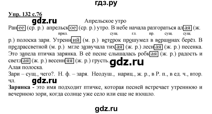 Гдз по русскому языку, 4 класс, учебник, 1 часть (канакина, горецкий). ответы на задания. решебник